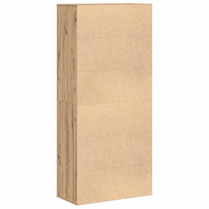 Highboard 80 x 39 x 178 cm Engineered Wood Artisan Oak