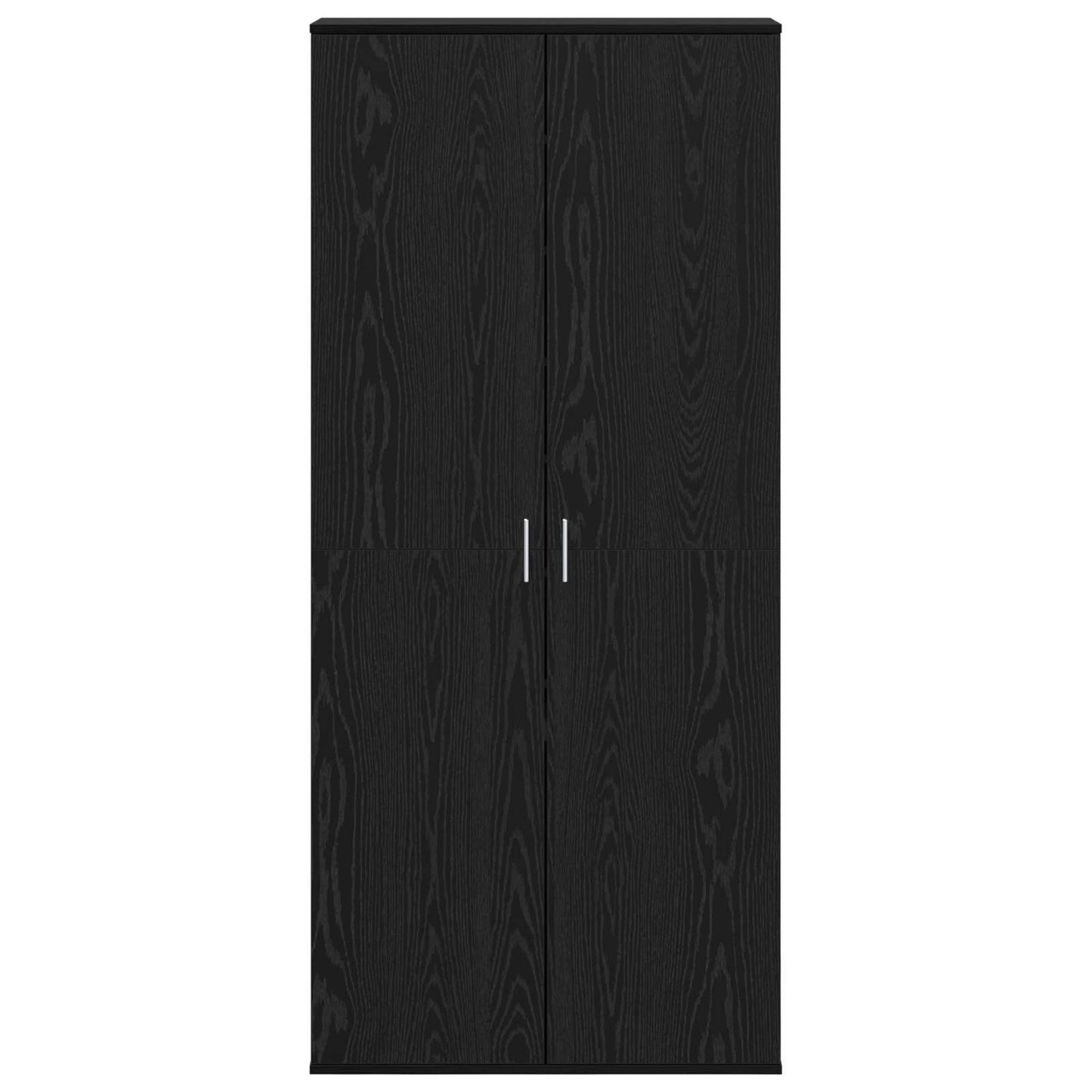 Highboard 80 x 39 x 178 cm Engineered Wood Black Oak