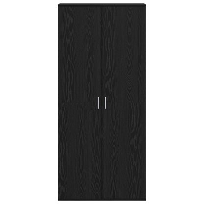 Highboard 80 x 39 x 178 cm Engineered Wood Black Oak