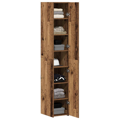 Highboard 2 pcs Old Wood 30 x 42.5 x 185 cm