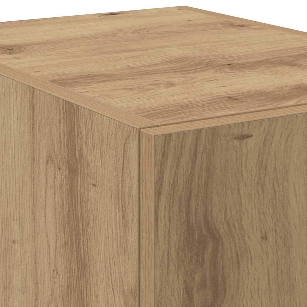 Highboard 2 pcs Artisan Oak 30 x 42.5 x 185 cm