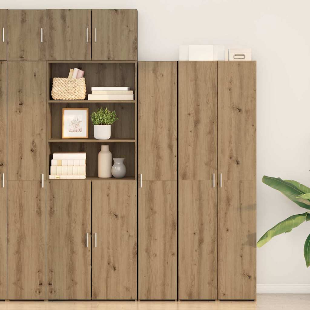Highboard 2 pcs Artisan Oak 30 x 42.5 x 185 cm