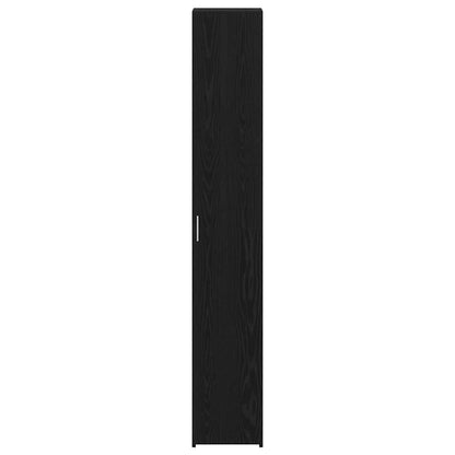 Highboard 2 pcs Black Oak 30 x 42.5 x 185 cm