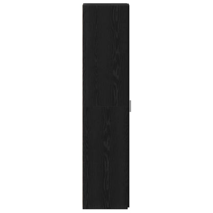 Highboard 2 pcs Black Oak 30 x 42.5 x 185 cm