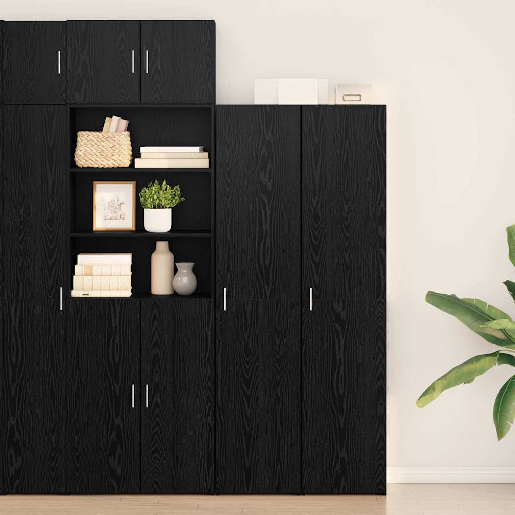 Highboard Black Oak 40 x 42.5 x 185 cm