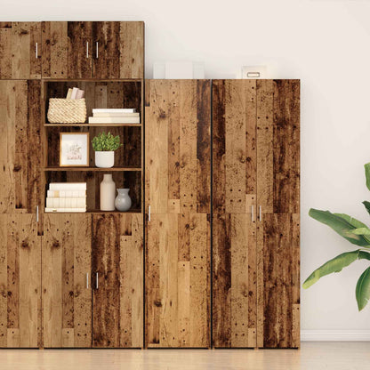 Highboard 2 pcs Old Wood 50 x 42.5 x 185 cm