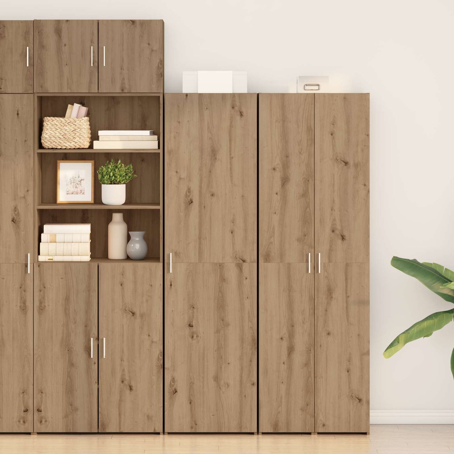 Highboard 2 pcs Artisan Oak 50 x 42.5 x 185 cm