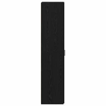 Highboard 2 pcs Black Oak 50 x 42.5 x 185 cm
