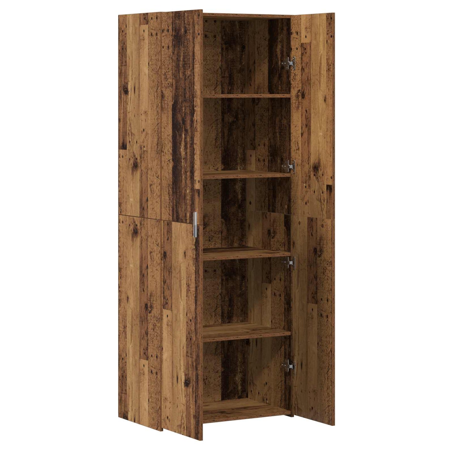 Highboard 2 pcs Old Wood 70 x 42.5 x 185 cm