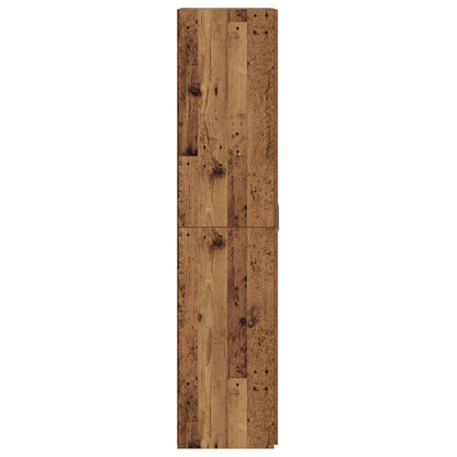 Highboard 2 pcs Old Wood 70 x 42.5 x 185 cm