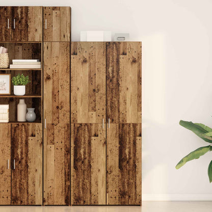 Highboard 2 pcs Old Wood 80 x 42 x 185 cm