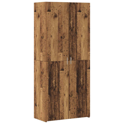 Highboard 2 pcs Old Wood 80 x 42 x 185 cm