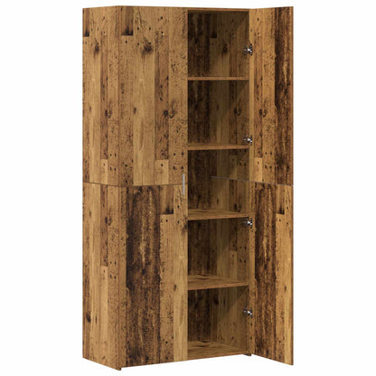 Highboard 2 pcs Old Wood 80 x 42 x 185 cm