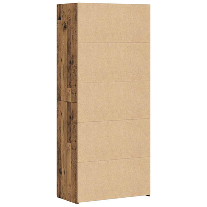 Highboard 2 pcs Old Wood 80 x 42 x 185 cm