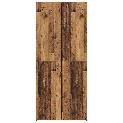 Highboard 2 pcs Old Wood 80 x 42 x 185 cm