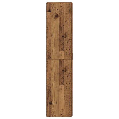 Highboard 2 pcs Old Wood 80 x 42 x 185 cm