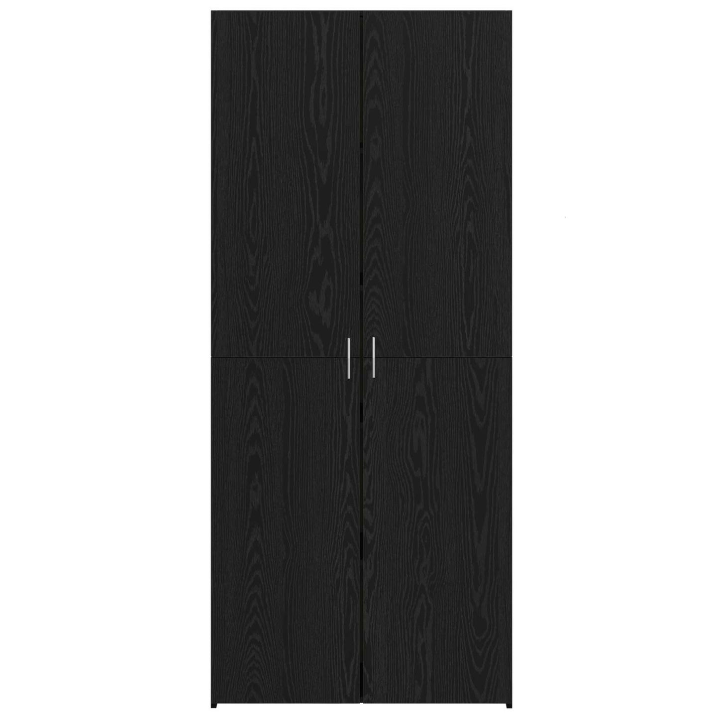 Highboard 2 pcs Black Oak 80 x 42 x 185 cm