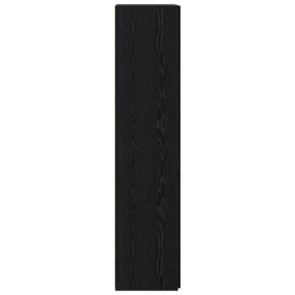 Highboard 2 pcs Black Oak 80 x 42 x 185 cm