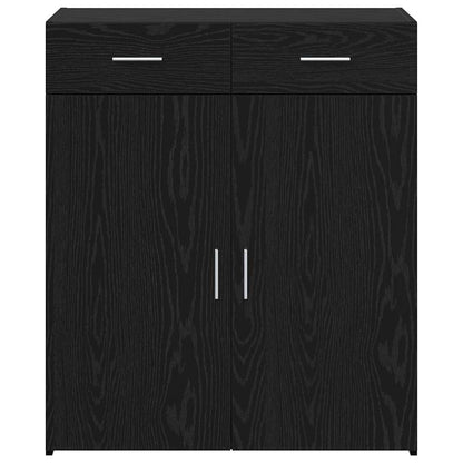 Storage Cabinet Black oak 80 x 42.5 x 93.5 cm Engineered wood