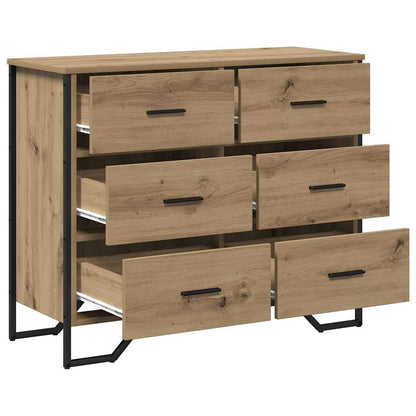 Chest of Drawers 2 pcs Artisan Oak 91 x 35.5 x 74.5 cm