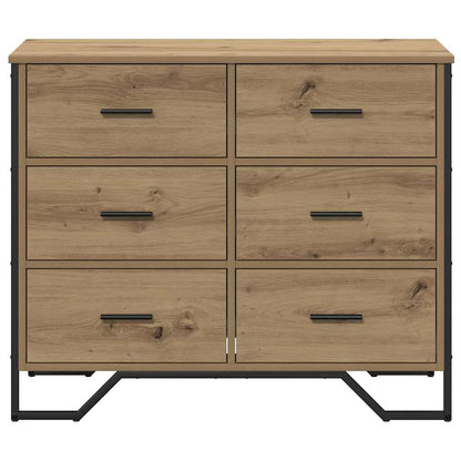 Chest of Drawers 2 pcs Artisan Oak 91 x 35.5 x 74.5 cm