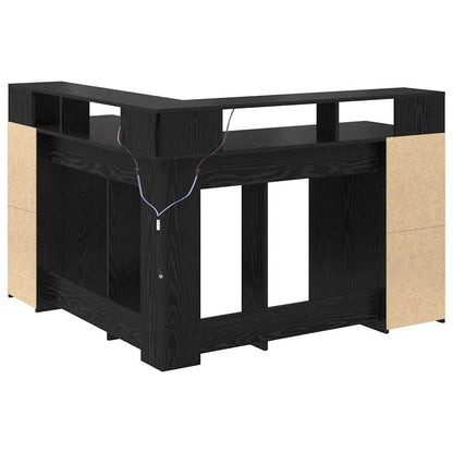 Desk Black Oak Engineered wood 130 x 130 x 91 cm