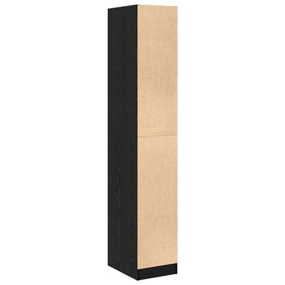 Apothecary Cabinet Black oak 30 x 41 x 174.5 cm Engineered wood
