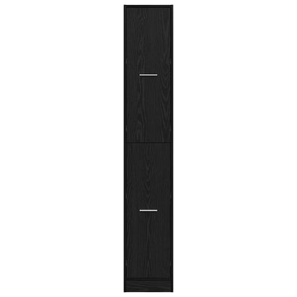 Apothecary Cabinet Black oak 30 x 41 x 174.5 cm Engineered wood