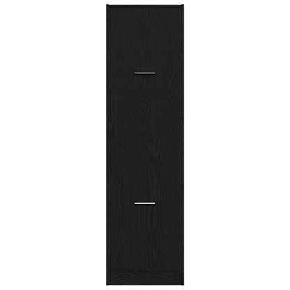 Apothecary Cabinet Black oak 40 x 41 x 144.5 cm Engineered wood