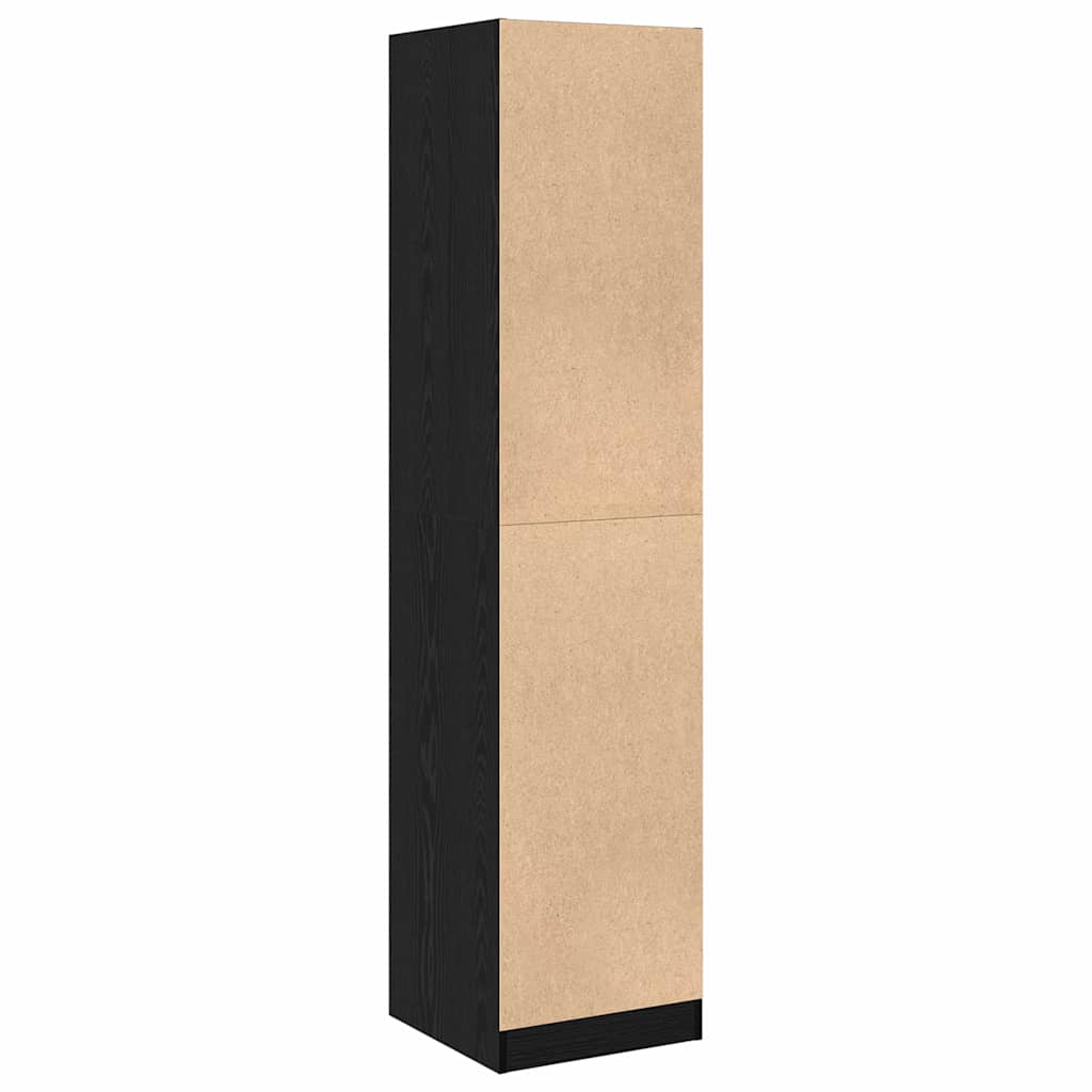 Apothecary Cabinet Black oak 40 x 41 x 174.5 cm Engineered wood