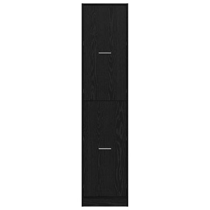 Apothecary Cabinet Black oak 40 x 41 x 174.5 cm Engineered wood