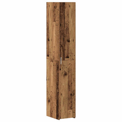 Storage Cabinet with Shelves Old Wood 30 x 42.5 x 225 cm