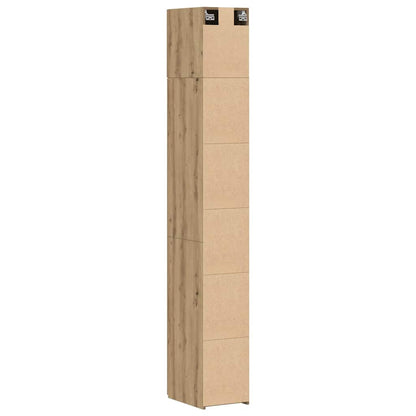 Storage Cabinet with Shelves Artisan Oak 30 x 42.5 x 225 cm