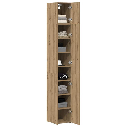 Storage Cabinet with Shelves Artisan Oak 30 x 42.5 x 225 cm