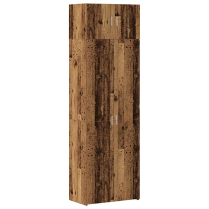 Storage Cabinet 3 pcs Old Wood
