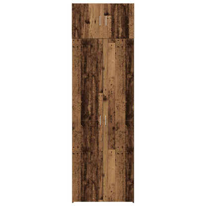 Storage Cabinet 3 pcs Old Wood