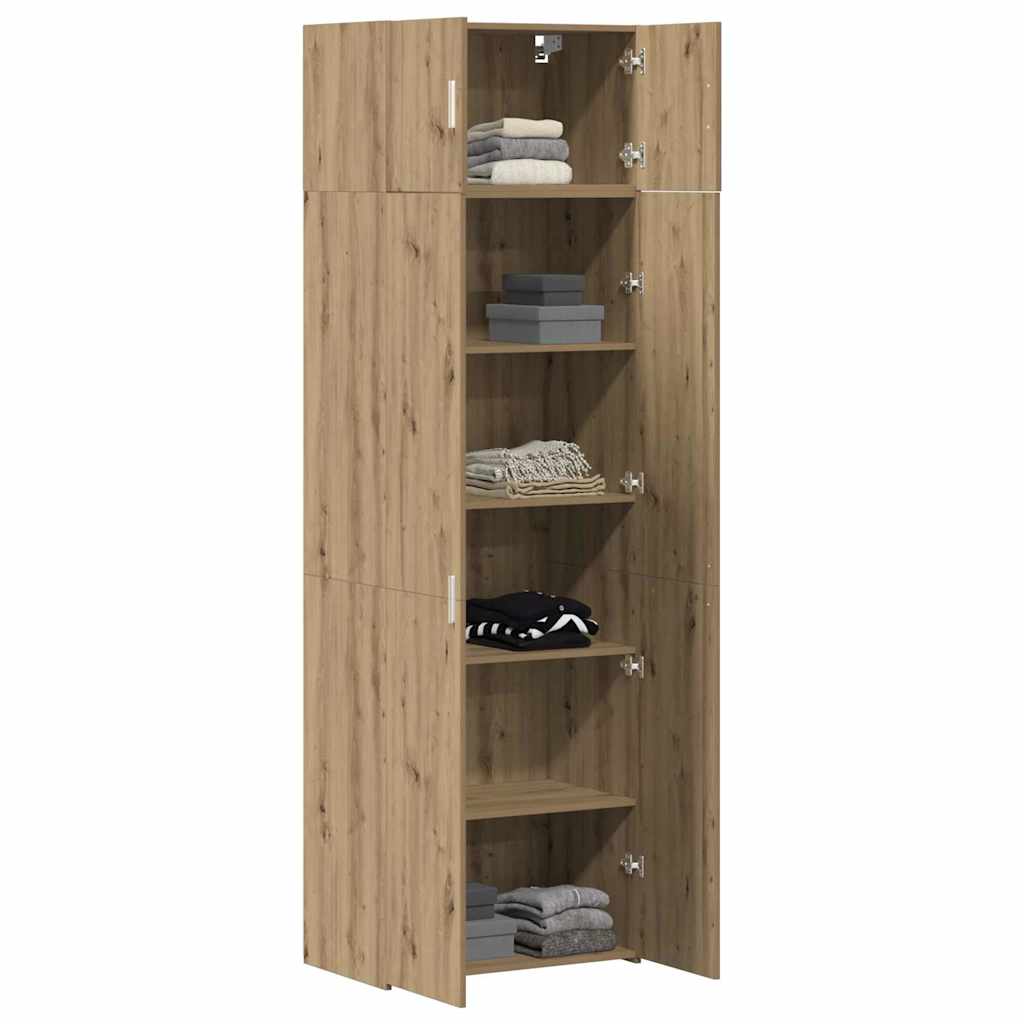 Storage Cabinet 3 pcs Artisan Oak