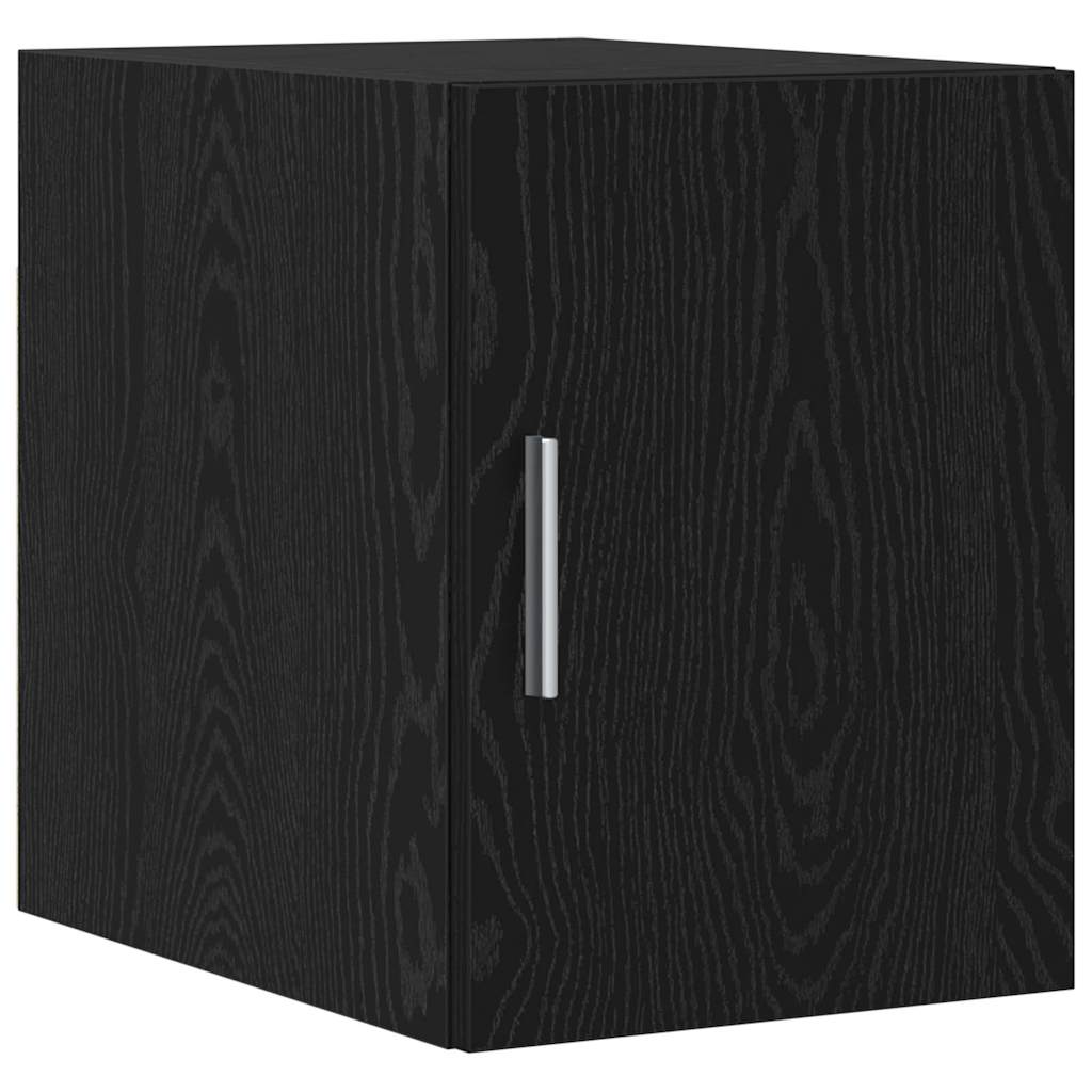 Storage Cabinet with Drawer 2 pcs Black Oak 30 x 42.5 x 225 cm