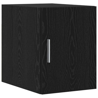 Storage Cabinet with Drawer 2 pcs Black Oak 30 x 42.5 x 225 cm