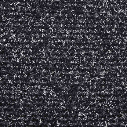 Stair Mats Self-adhesive 20 pcs 65x21x4 cm Dark Grey Half Round Large