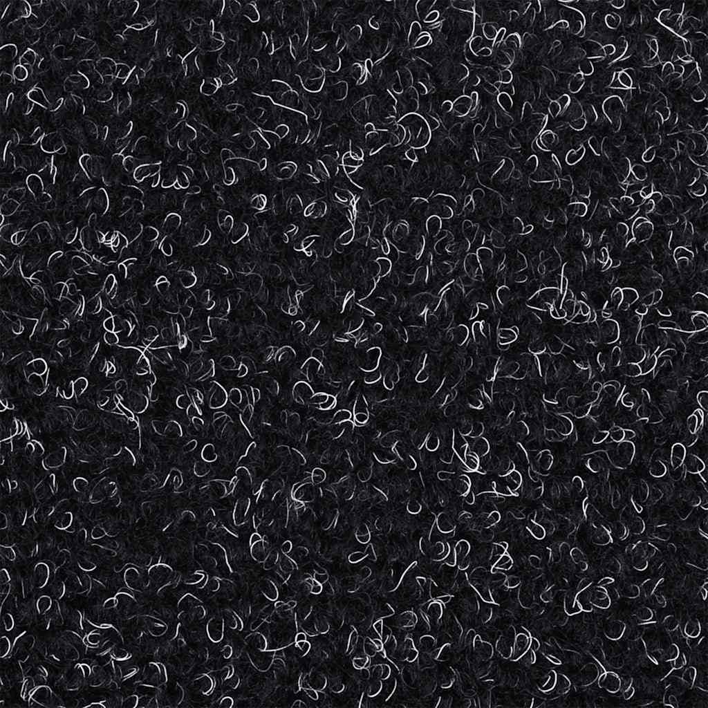 Stair Mats Self-adhesive 20 pcs 65x21x4 cm Black Half Round Large