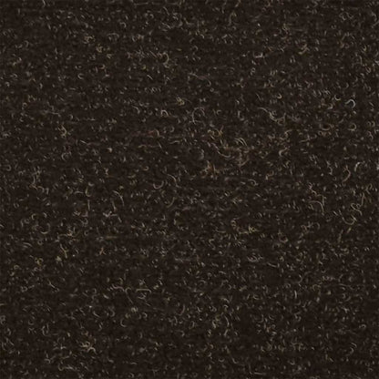 Stair Mats Self-adhesive 20 pcs 65x21x4 cm Dark Brown Half Round Large
