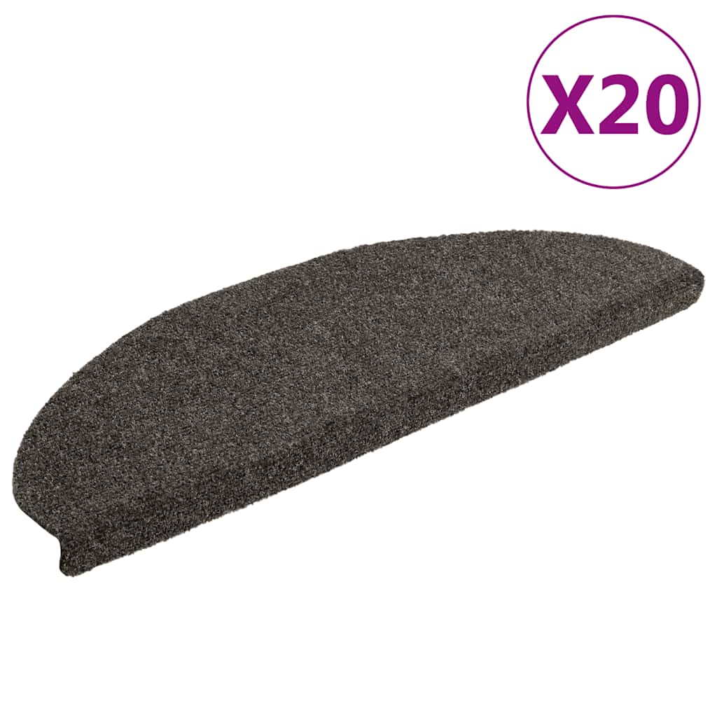 Stair Mats Self-adhesive 20 pcs 65x21x4 cm Anthracite