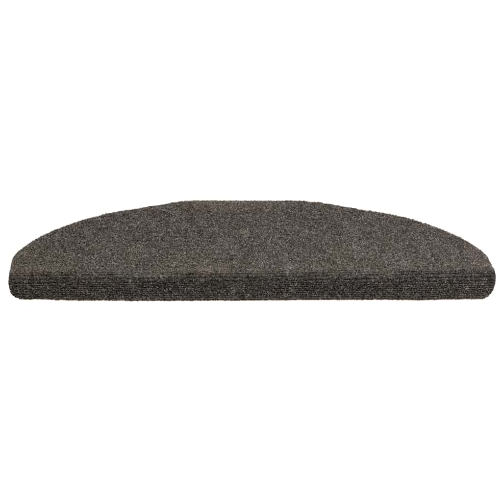 Stair Mats Self-adhesive 20 pcs 65x21x4 cm Anthracite Half Round Large