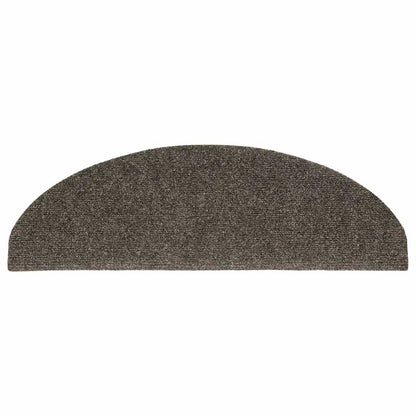 Stair Mats Self-adhesive 20 pcs 65x21x4 cm Anthracite Half Round Large