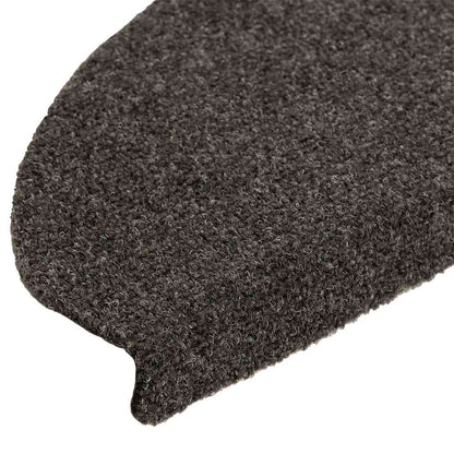 Stair Mats Self-adhesive 20 pcs 65x21x4 cm Anthracite Half Round Large