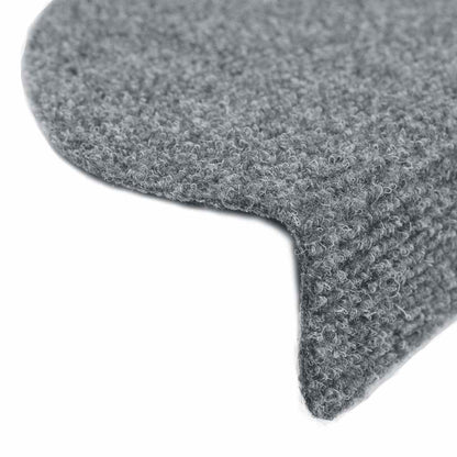 Stair Mats Self-adhesive 30 pcs 65x21x4 cm Light Grey