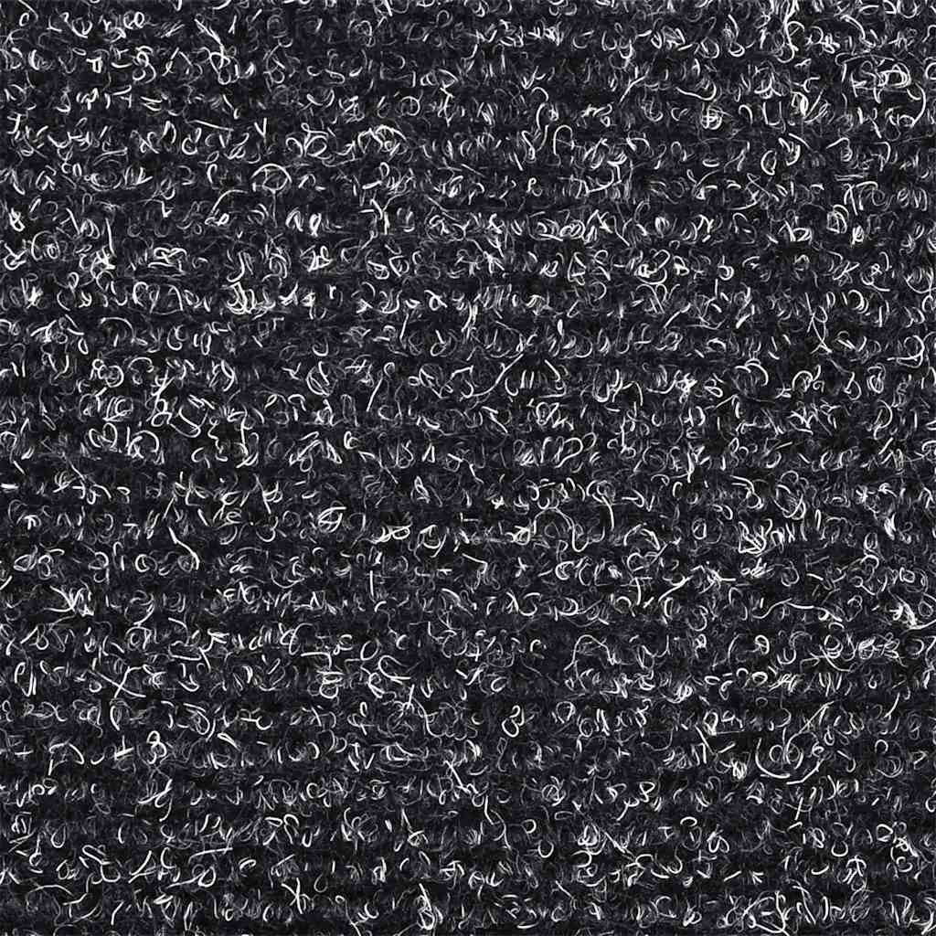 Stair Mats Self-adhesive 20 pcs 56x17x3 cm Dark Grey Half Round