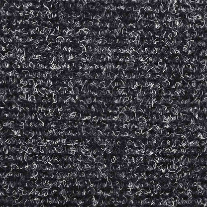 Stair Mats Self-adhesive 20 pcs 56x17x3 cm Dark Grey Half Round