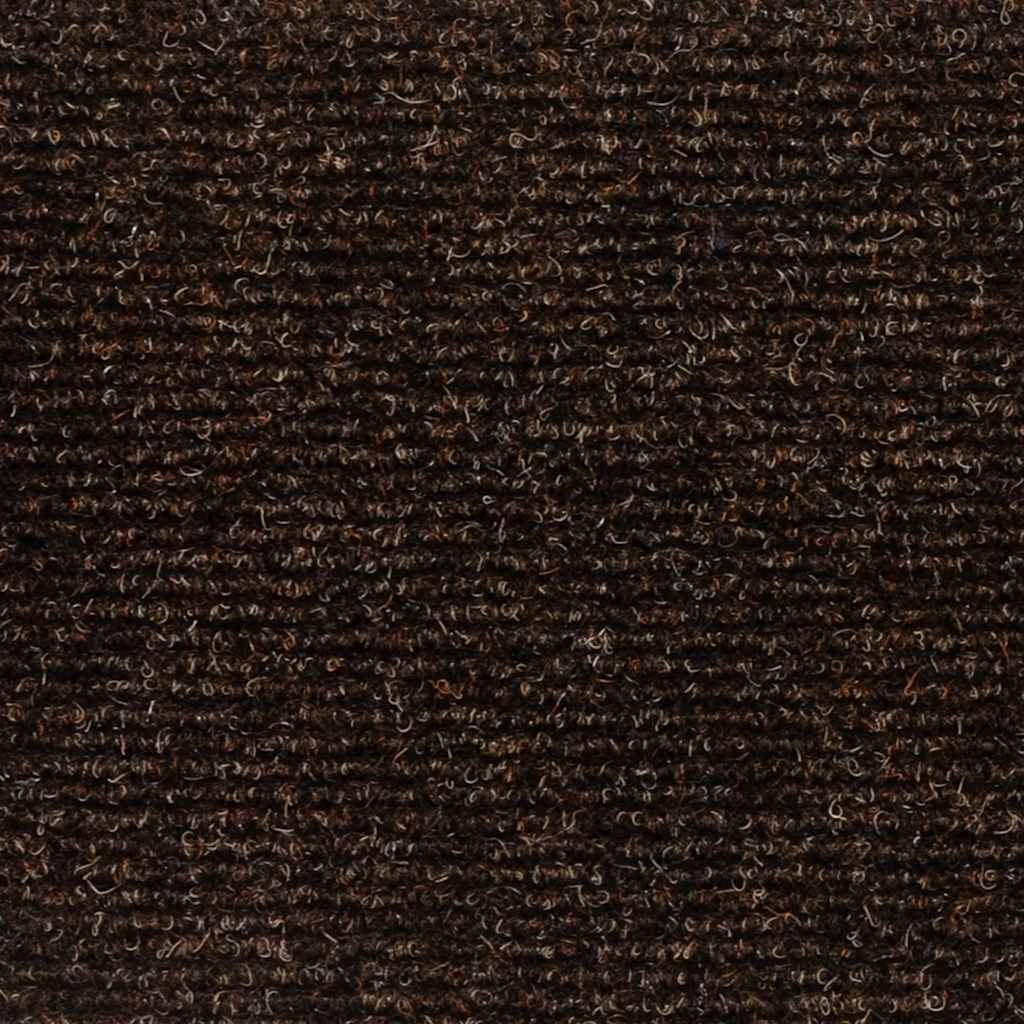 Stair Mats Self-adhesive 20 pcs 56x17x3 cm Brown Half Round